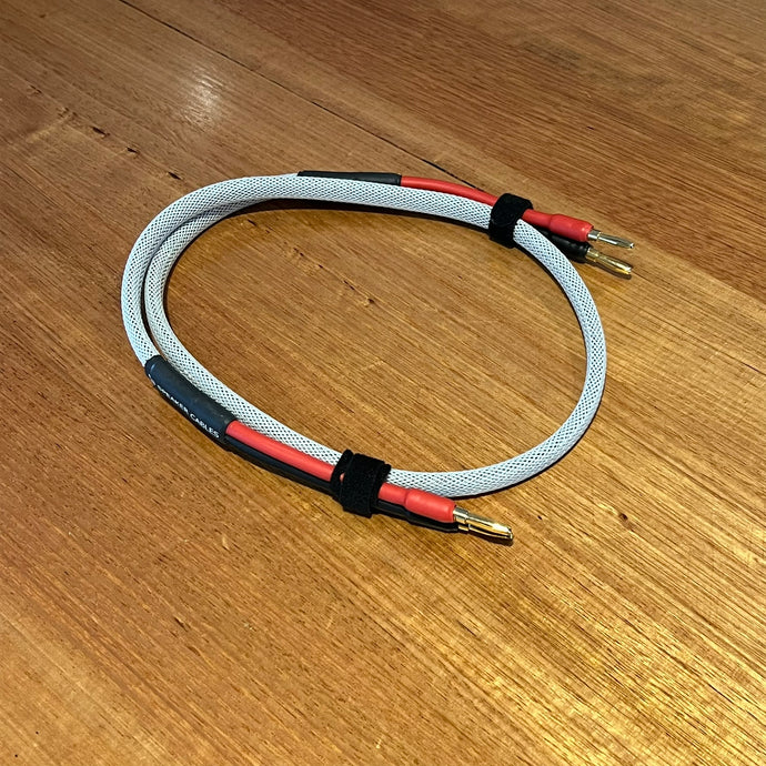 1m - 11 AWG - White - Speaker Cable - Single - DEMO