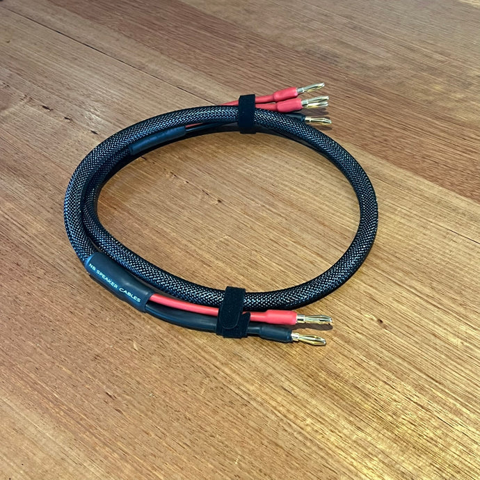 1m - 14 AWG - Sleeved Bi-Wire Speaker Cable - Single - DEMO