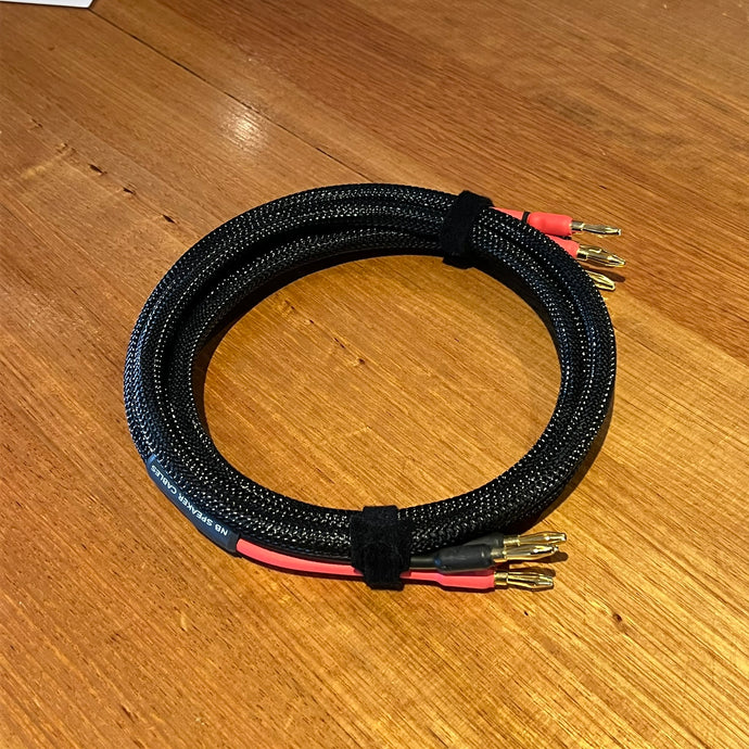 2m - 14 AWG - Sleeved Bi-Wire Speaker Cable - Single - DEMO