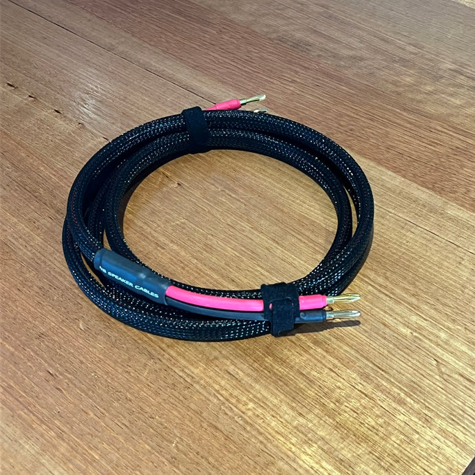 2m - 8 AWG - Sleeved - Speaker Cable - Single - DEMO