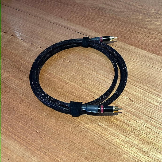 2m - RCA Interconnect - Red Plugs - AS NEW