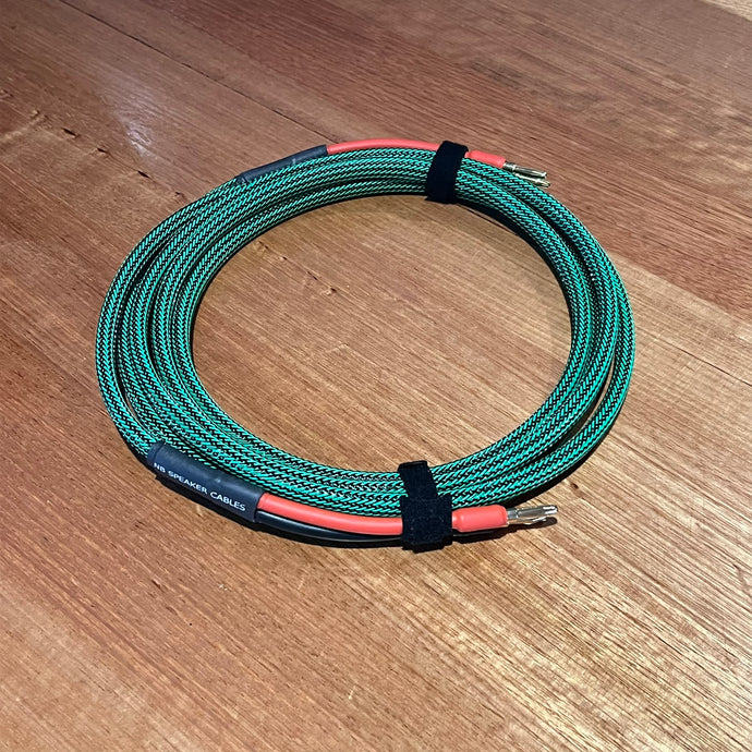 3m - 11 AWG - Green/Black - Speaker Cable - Single - USED